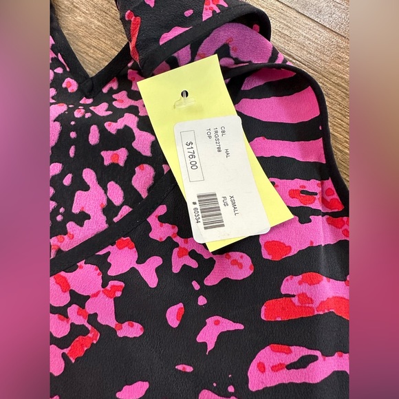 Hale Bob Pink Silk Top - Picture 9 of 12
